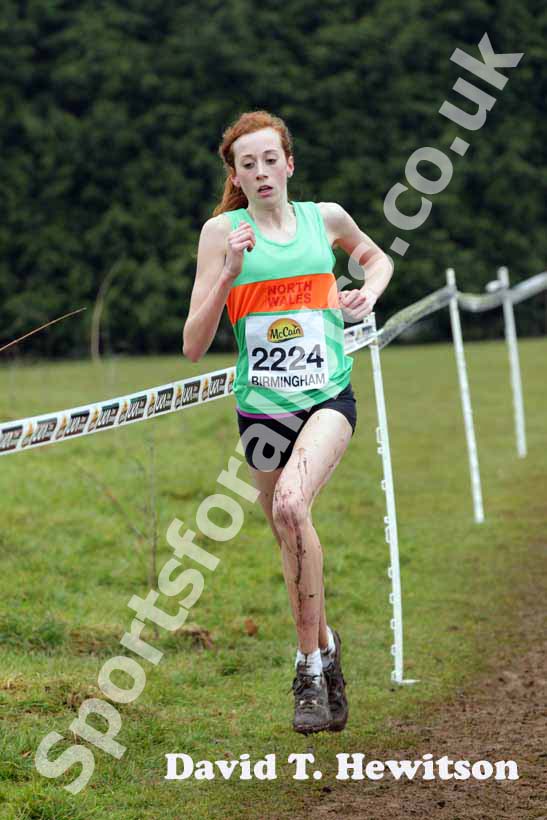Georgia Garner during the under-17 womens McCain World Cross Country Trials and Inter Counties.